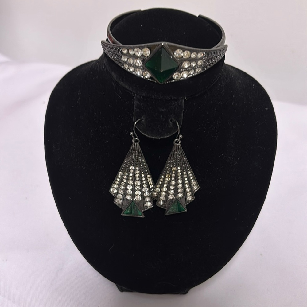 Earrings and bracelet